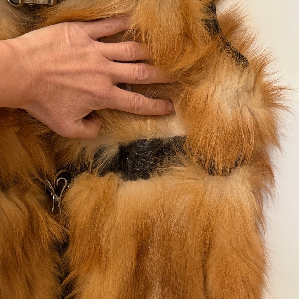 Siberian red fox Fur Vest S/M - Picture 5 of 9
